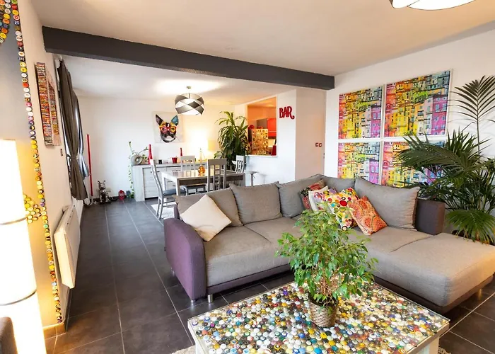 Le Patchwork-Loft Calme Et Cozy+Parking Prive